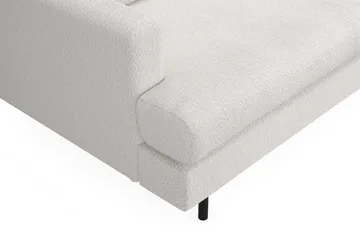 Menard Compact 3-seters Sofa i Bouclé - Hvit - Møbler - Sofaer - 3 seter sofa