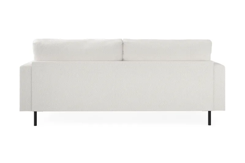 Menard Compact 3-seters Sofa i Bouclé - Hvit - Møbler - Sofaer - 3 seter sofa