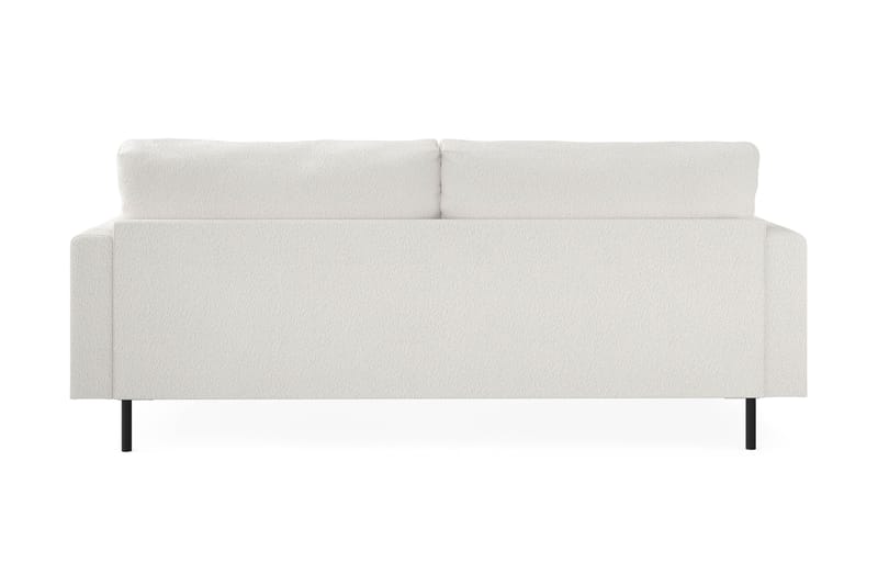 Menard Compact 3-seters Sofa i Bouclé - Hvit - Møbler - Sofaer - 3 seter sofa