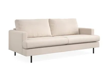 Menard Compact 3-seters Stoffsofa - Beige - Møbler - Sofaer - 3 seter sofa