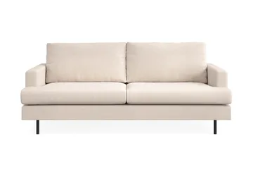 Menard Compact 3-seters Stoffsofa - Beige - Møbler - Sofaer - 3 seter sofa