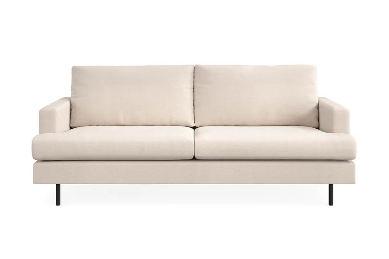Menard Compact 3-seters Stoffsofa - Beige - Møbler - Sofaer - 3 seter sofa