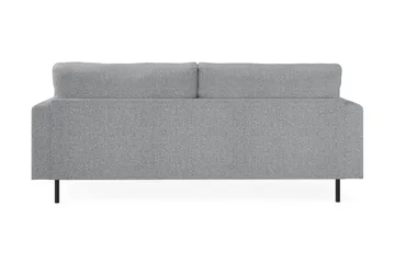 Menard Compact 3-seters Stoffsofa - Grå - Møbler - Sofaer - 3 seter sofa
