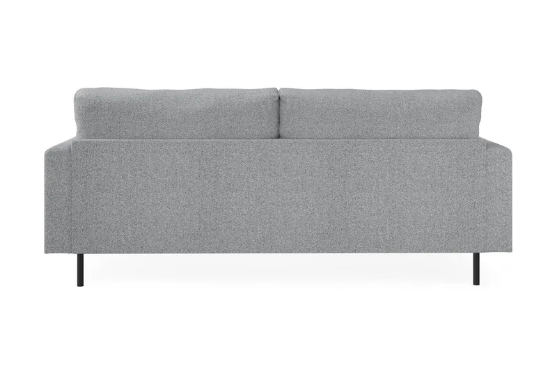 Menard Compact 3-seters Stoffsofa - Grå - Møbler - Sofaer - 3 seter sofa