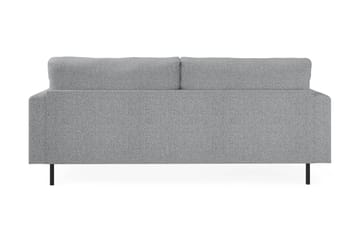 Menard Compact 3-seters Stoffsofa - Grå - Møbler - Sofaer - 3 seter sofa