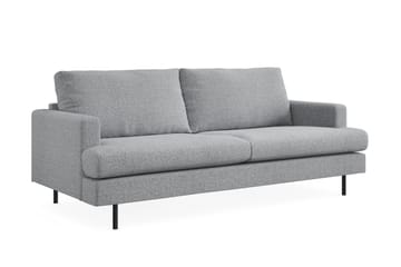 Menard Compact 3-seters Stoffsofa - Grå - Møbler - Sofaer - 3 seter sofa