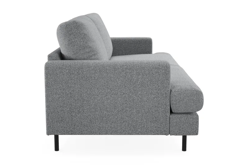 Menard Compact 3-seters Stoffsofa - Grå - Møbler - Sofaer - 3 seter sofa