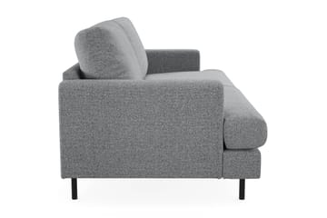 Menard Compact 3-seters Stoffsofa - Grå - Møbler - Sofaer - 3 seter sofa