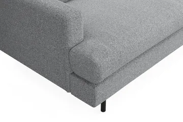 Menard Compact 3-seters Stoffsofa - Grå - Møbler - Sofaer - 3 seter sofa