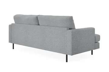 Menard Compact 3-seters Stoffsofa - Grå - Møbler - Sofaer - 3 seter sofa