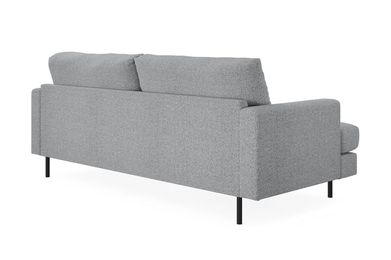 Menard Compact 3-seters Stoffsofa - Grå - Møbler - Sofaer - 3 seter sofa