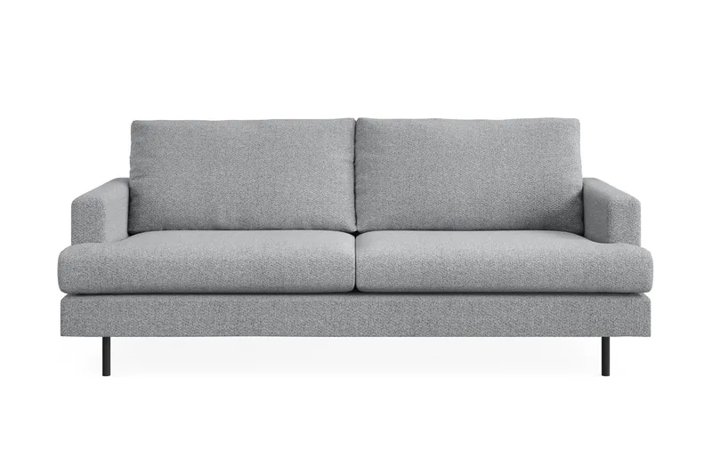 Menard Compact 3-seters Stoffsofa, Grå