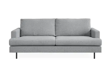 Menard Compact 3-seters Stoffsofa - Grå - Møbler - Sofaer - 3 seter sofa