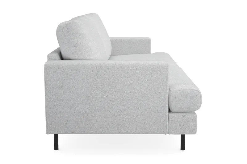 Menard Compact 3-seters Stoffsofa - Lys grå - Møbler - Sofaer - 3 seter sofa