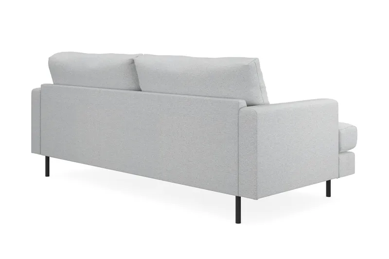 Menard Compact 3-seters Stoffsofa - Lys grå - Møbler - Sofaer - 3 seter sofa