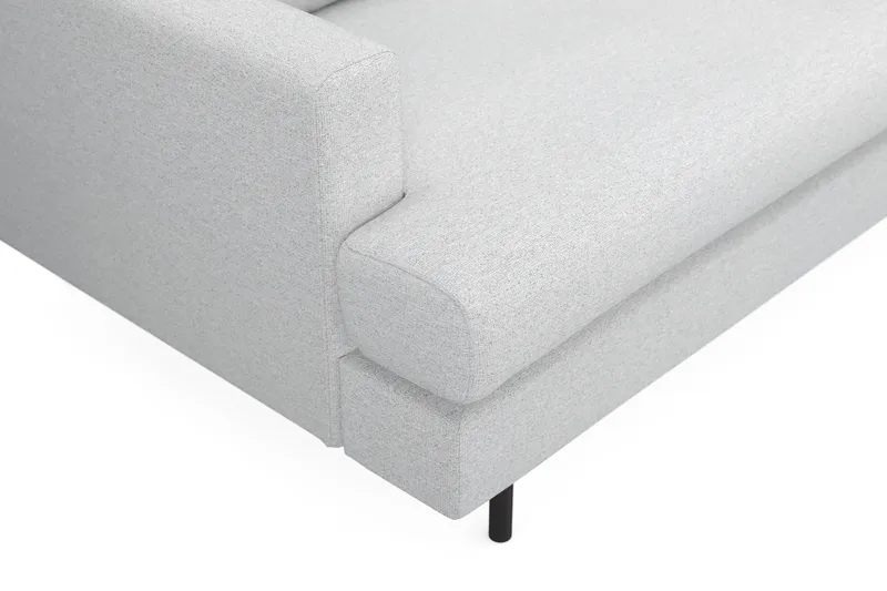Menard Compact 3-seters Stoffsofa - Lys grå - Møbler - Sofaer - 3 seter sofa