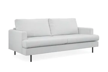Menard Compact 3-seters Stoffsofa - Lys grå - Møbler - Sofaer - 3 seter sofa