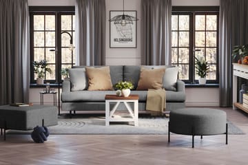 Menard Compact 3-seters Stoffsofa - Mørk grå - Møbler - Sofaer - 3 seter sofa