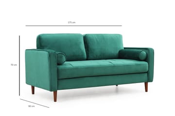 Mirrilnesh Sofa 2-seters - Grønn - Møbler - Sofaer - 2 seter sofa