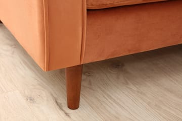 Mirrilnesh Sofa 2-seters - Oransje - Møbler - Sofaer - 2 seter sofa