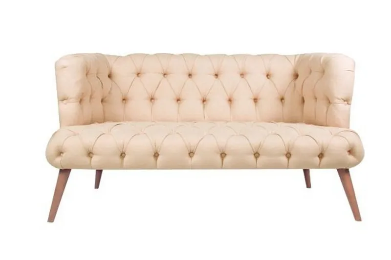 Monroew 2-seters Sofa - Kremhvit/Natur - Møbler - Sofaer - 2 seter sofa