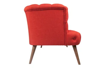 Monroew 2-seters Sofa - Rød/Natur - Møbler - Sofaer - 2 seter sofa