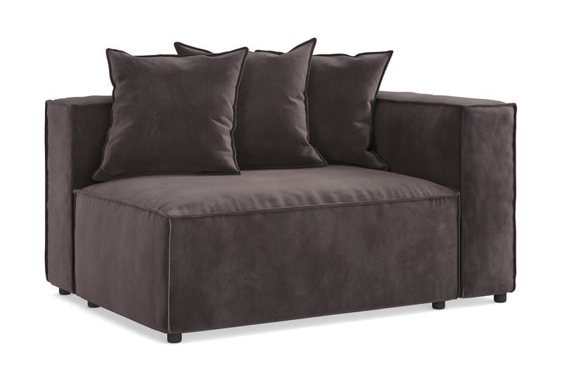 Narender Høyremodul 120 cm - Antrasitt - 2 seter sofa