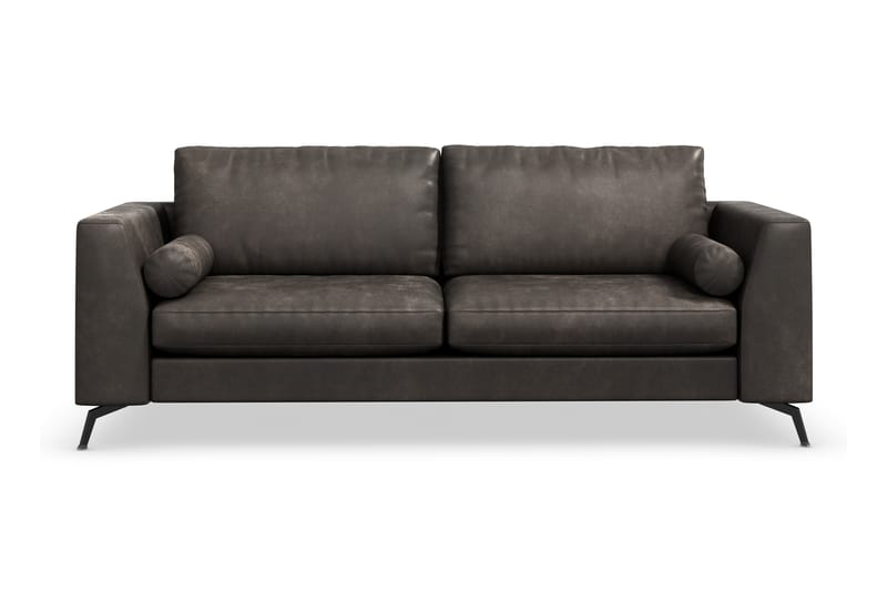 Ocean Lyx 3-seter Sofa i Kunstlær - Svart - Møbler - Sofaer - Skinnsofaer