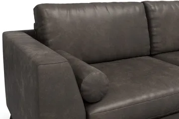 Ocean Lyx 3-seter Sofa i Kunstlær - Svart - Møbler - Sofaer - Skinnsofaer