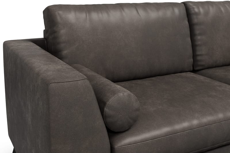 Ocean Lyx 3-seter Sofa i Kunstlær - Svart - Møbler - Sofaer - Skinnsofaer