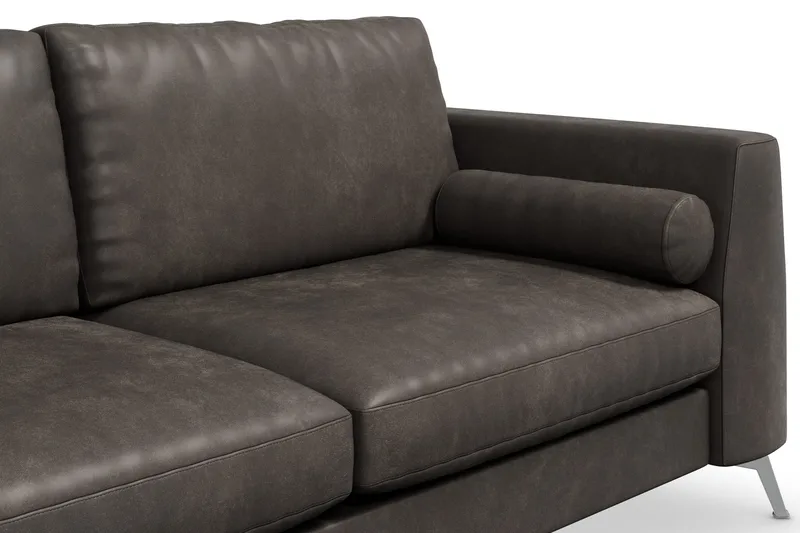 Ocean Lyx 3-seter Sofa i Kunstlær - Svart - Møbler - Sofaer - Skinnsofaer