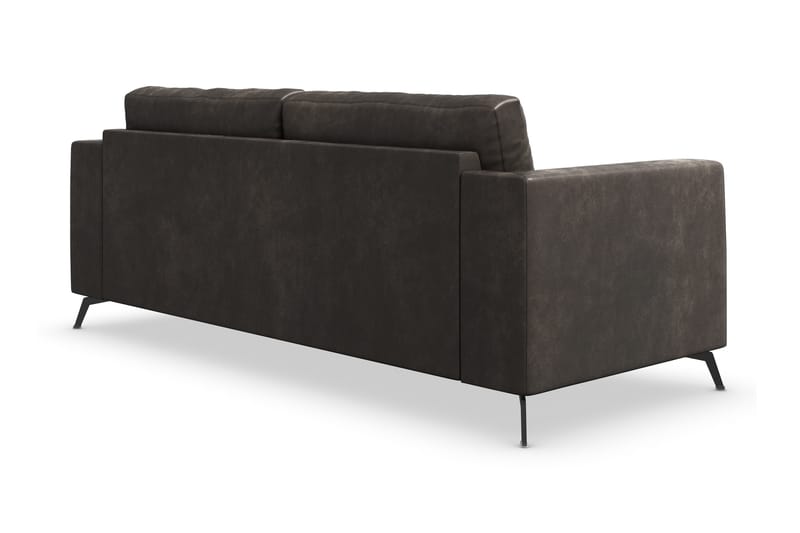 Ocean Lyx 3-seter Sofa i Kunstlær - Svart - Møbler - Sofaer - Skinnsofaer