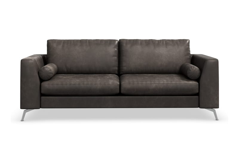 Ocean Lyx 3-seter Sofa i Kunstlær, Svart