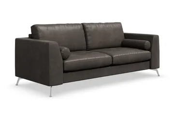 Ocean Lyx 3-seter Sofa i Kunstlær - Svart - Møbler - Sofaer - Skinnsofaer