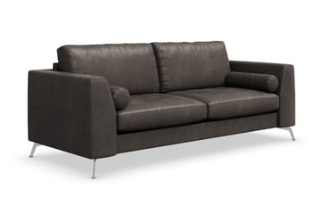 Ocean Lyx 3-seter Sofa i Kunstlær - Svart - Møbler - Sofaer - Skinnsofaer