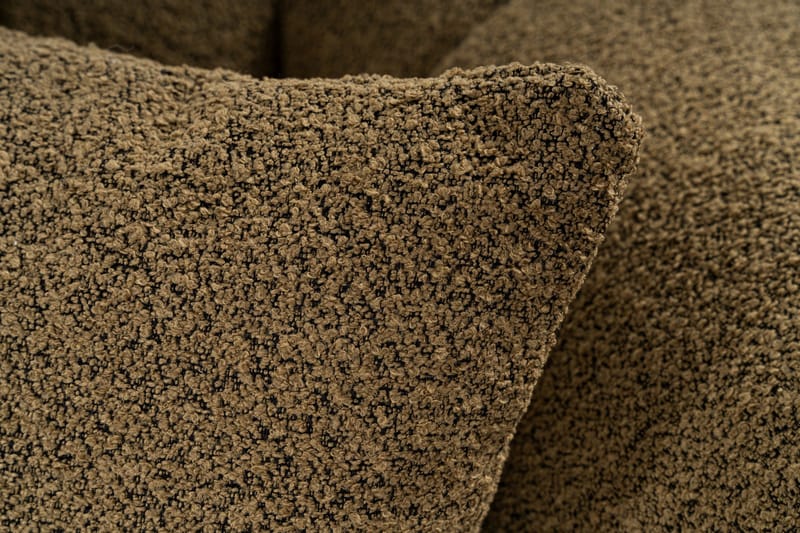 Octavian 2-seter Sofa med Knappet Kubisk i Bouclé - Brun - Møbler - Sofaer - 2 seter sofa