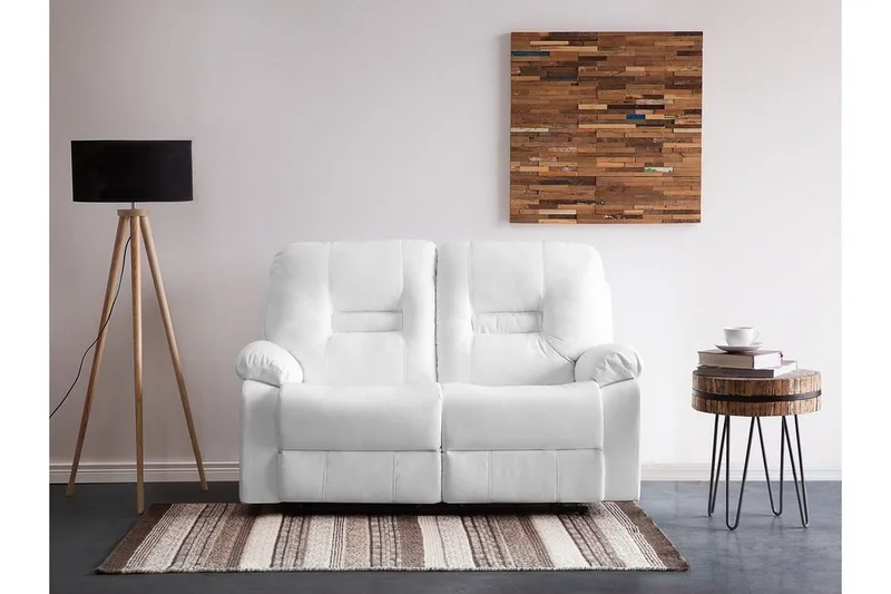 Rovik Sofa 2-seter - Hvit - Møbler - Sofaer - Reclinersofaer - 2 seters kinosofa & reclinersofa