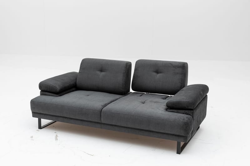 Sofa 2-seters Caboolture - Antrasitt - 2 seter sofa