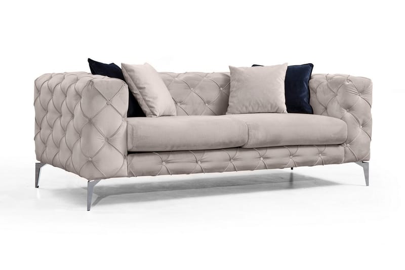 Sofa 2-seters Canunda - Beige - 2 seter sofa