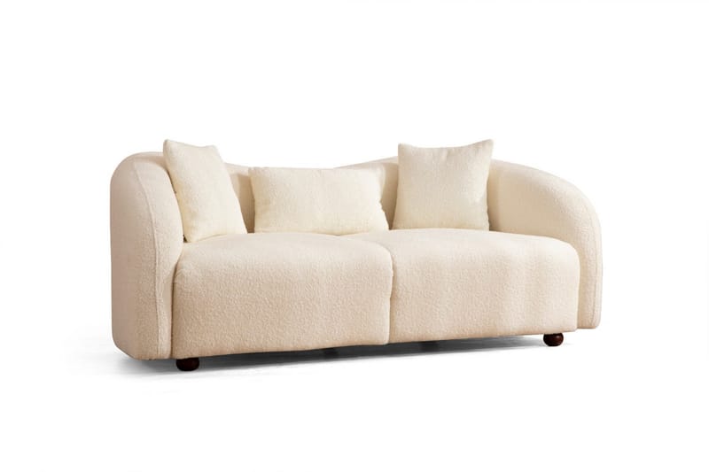 Sofa 2-seters Itason - Beige|Bouclé - 2 seter sofa