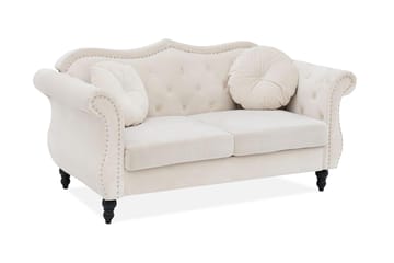 Sofa 2-seters Skien - Beige | Hvit - Møbler - Sofaer - 2 seter sofa