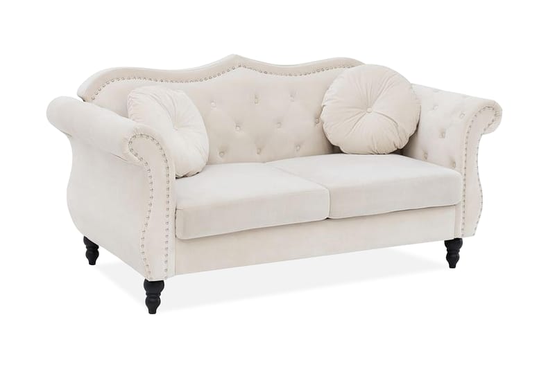 Sofa 2-seters Skien - Beige | Hvit - Møbler - Sofaer - 2 seter sofa