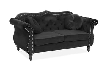 Sofa 2-seters Skien - Svart - Møbler - Sofaer - 2 seter sofa