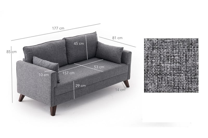 Sofa Burundi 2-seter - 2 seter sofa