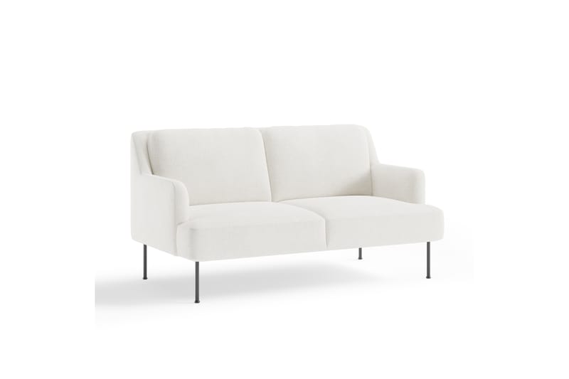 Sofa Delorse 2-seters - Hvit - 2 seter sofa