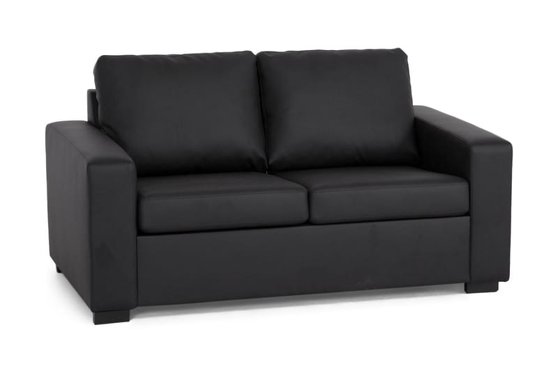 Sofa Nevada 2-seter Kunstlær - Svart - 2 seter sofa