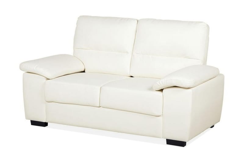 Sofa Shundria 2-seter Kunstlær - Beige - Skinnsofaer - 2 seter sofa