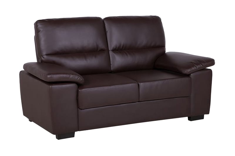 Sofa Shundria 2-seter Kunstlær - Brun - 2 seter sofa