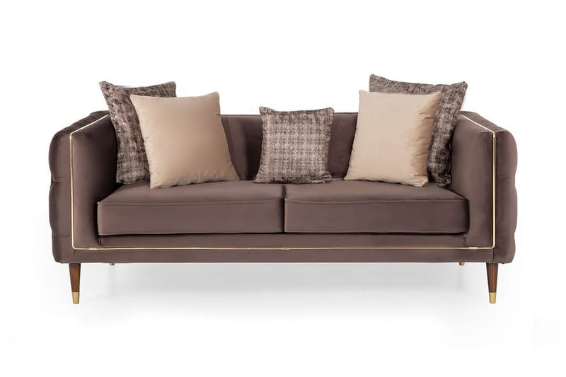 Sofa Tauwhare 2-seters - Brun - 2 seter sofa