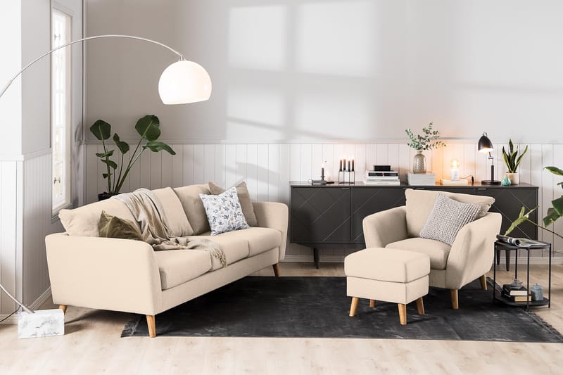 Trend 2-seters Stoffsofa - Beige - Møbler - Sofaer - 2 seter sofa